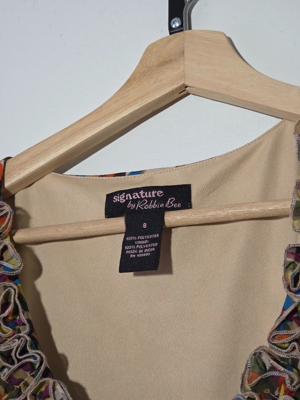 Signature by Robbie Bee y2k Trumpet Flounce Dress - Picture 9 of 9